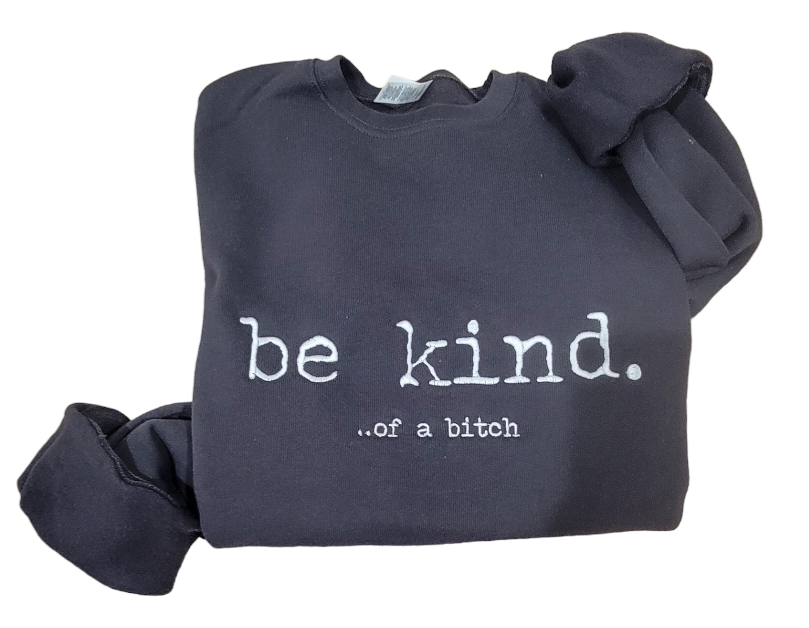 Be Kind Embroidered Sweatshirt Fairytaleavenue