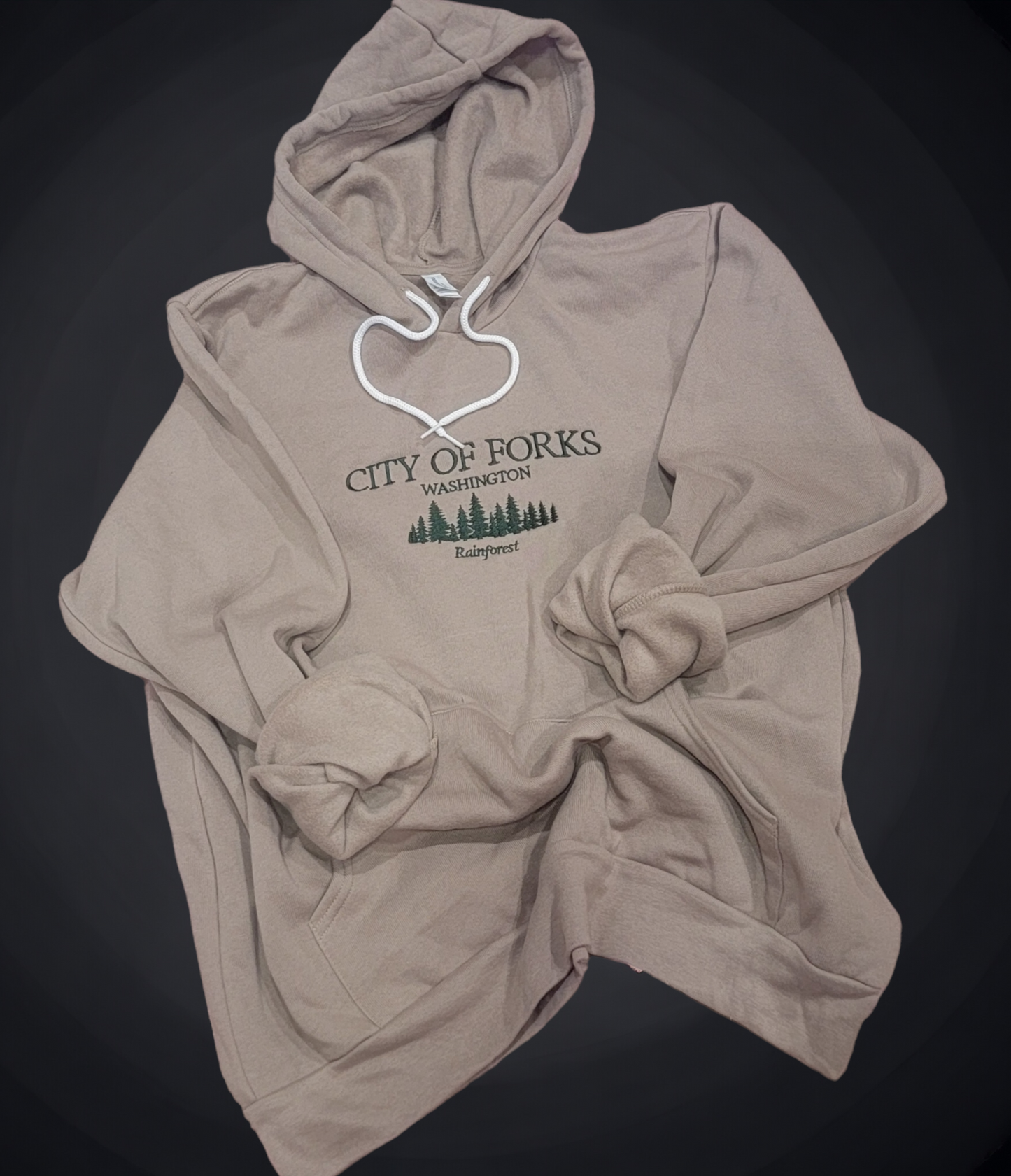 City Of Forks Embroidered Sweatshirt Fairytaleavenue