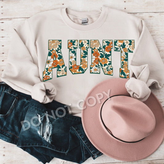 Floral Aunt Shirt Fairytaleavenue