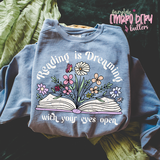 Reading Is Daydreaming Shirt Fairytaleavenue