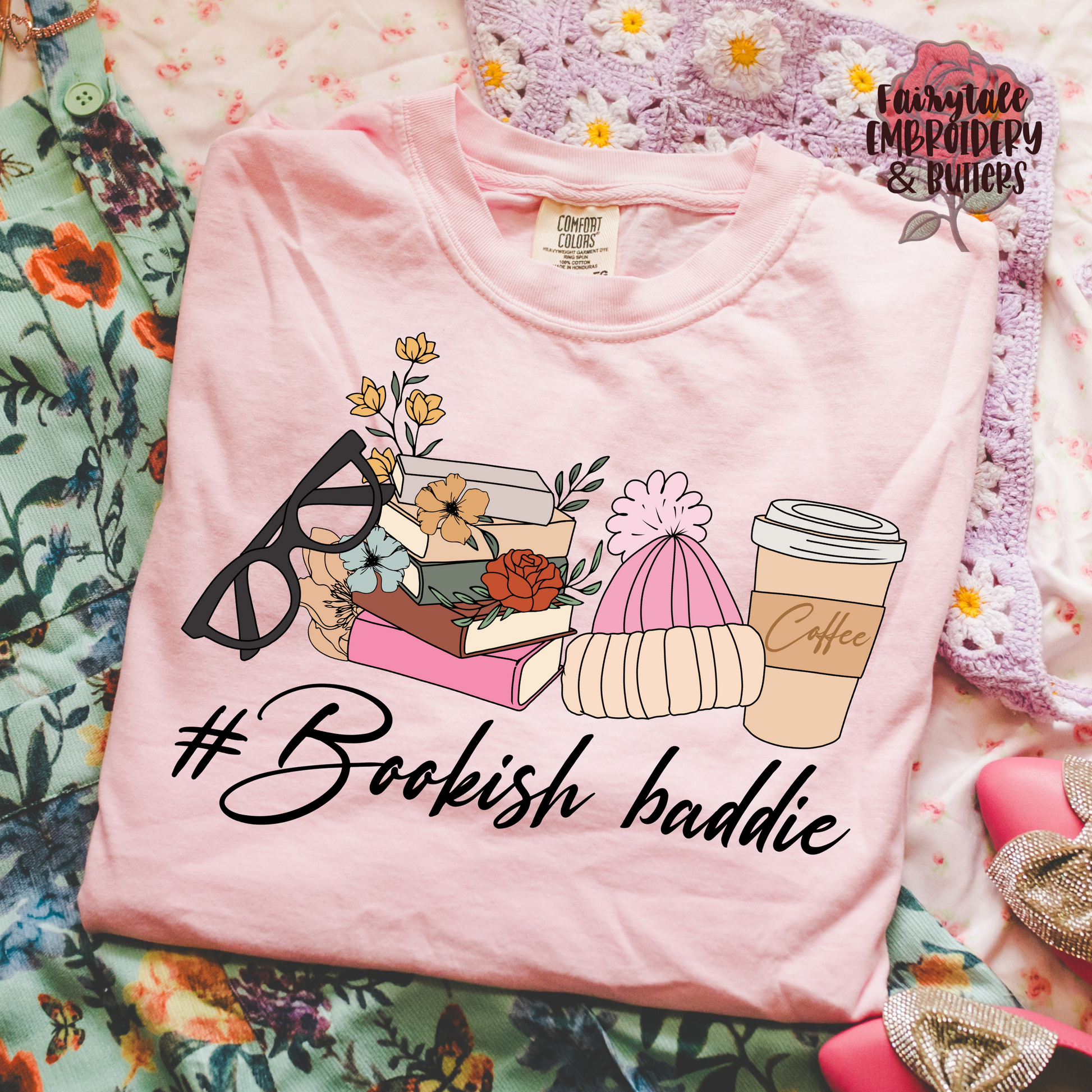 Bookish Baddie Shirt Fairytaleavenue