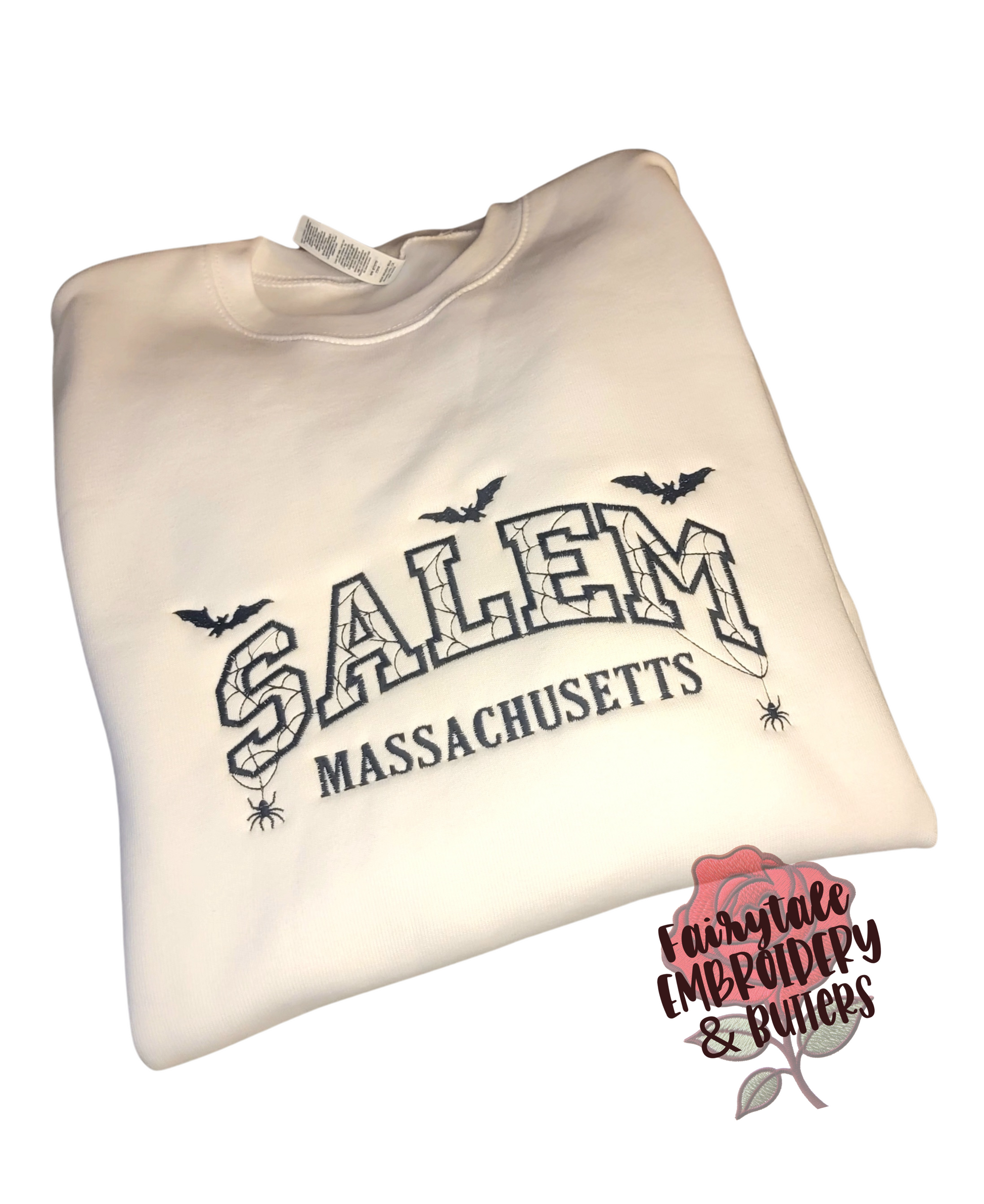 Salem Ma Embroidered halloween Shirt Fairytaleavenue