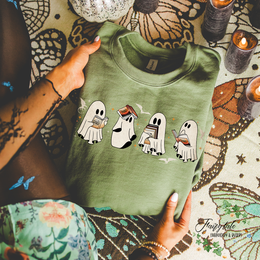 Fourth Wing Ghosties Book Halloween Shirt Fairytaleavenue