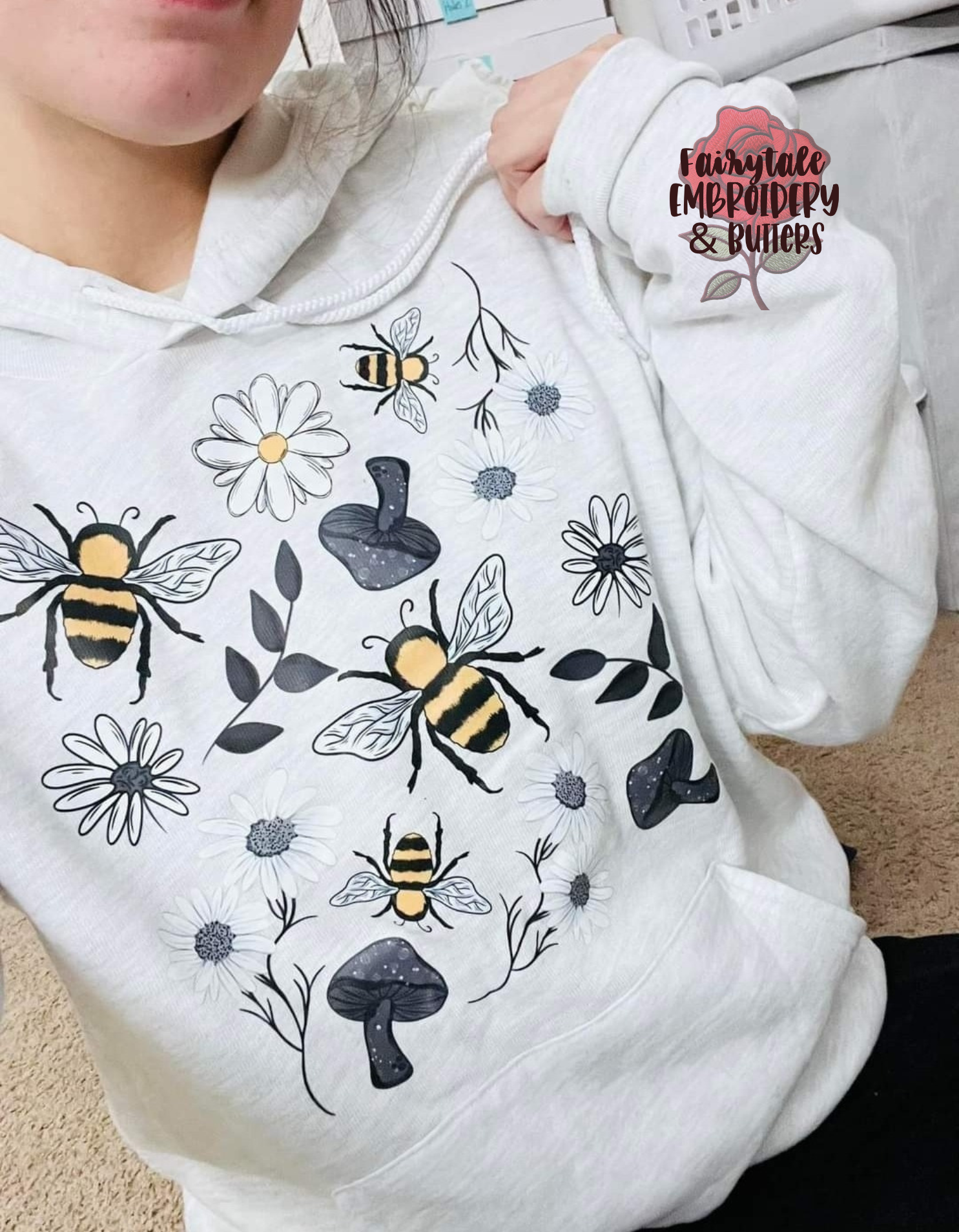 Honey Bee Flower Collage Shirt Fairytaleavenue