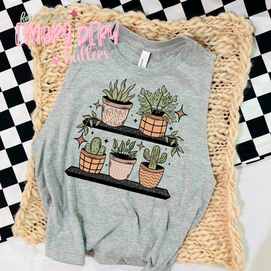 Plants on Shelf Shirt Fairytaleavenue