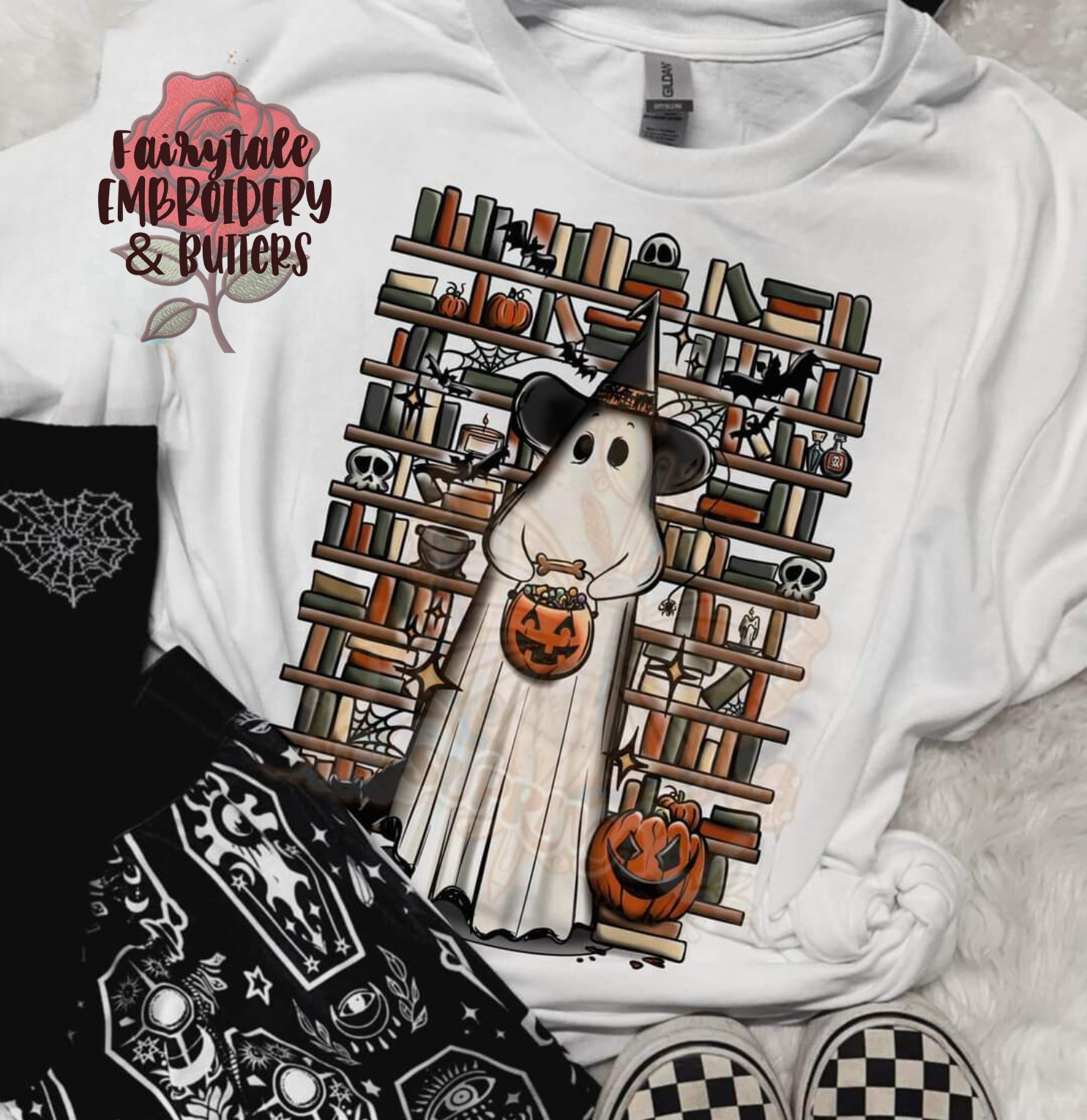 Haunted Ghost Book Shirt Fairytaleavenue