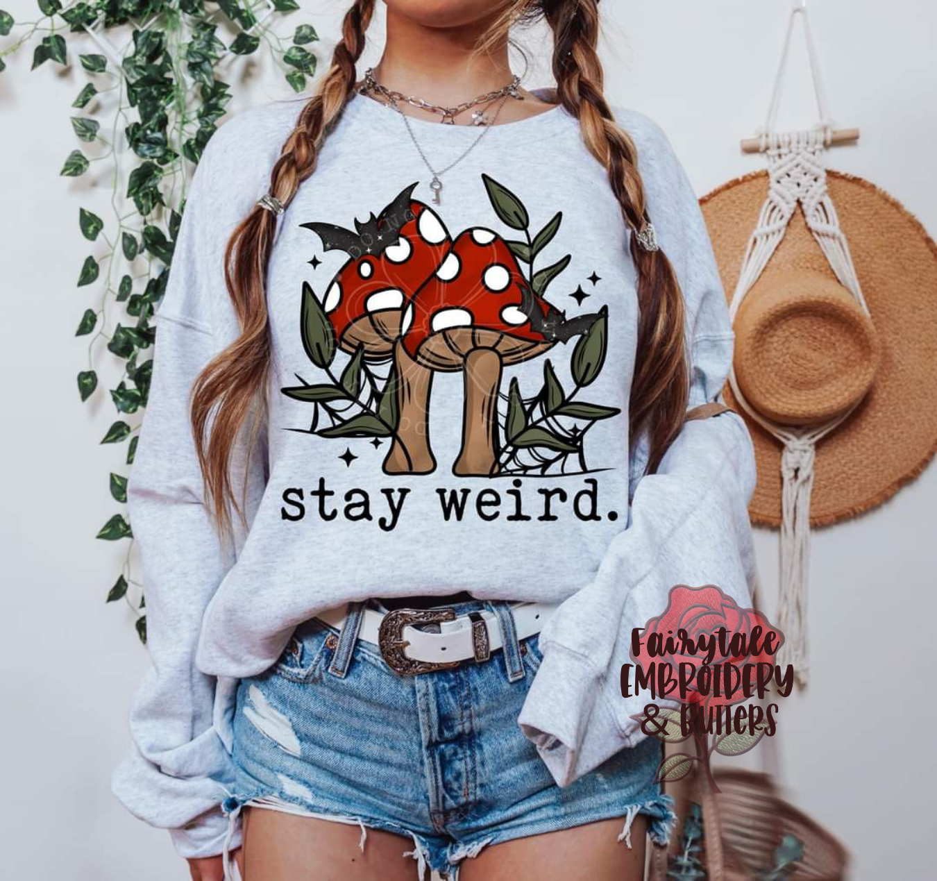 Stay Weird Mushroom Shirt Fairytaleavenue