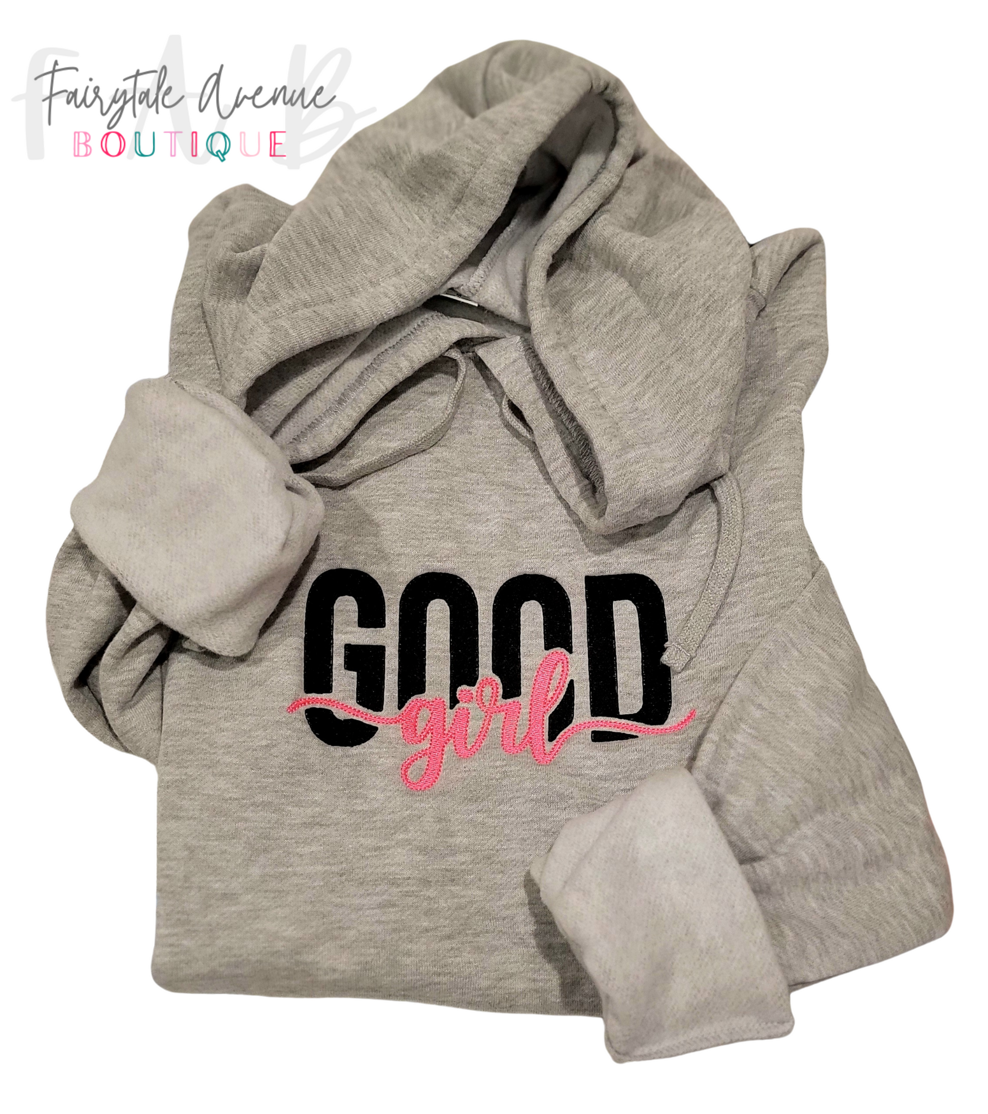 Good Girl Embroidery Sweatshirt Fairytaleavenue