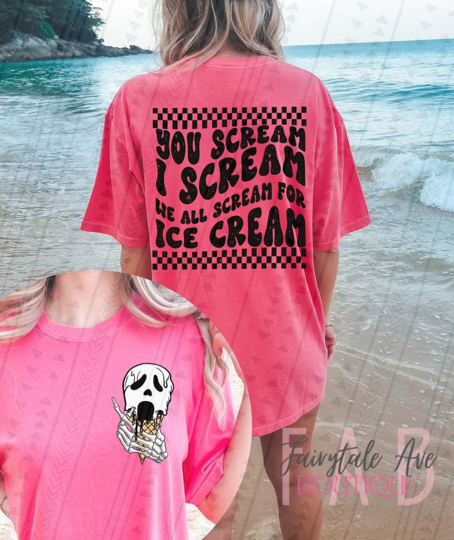 Skull Ice Cream Tee Fairytaleavenue